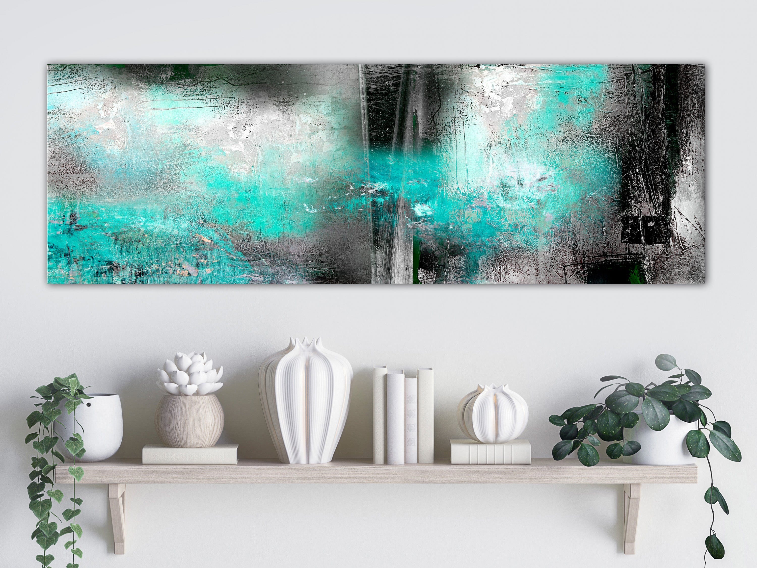 Glezna - Turquoise Fog (1 Part) Narrow Home Trends