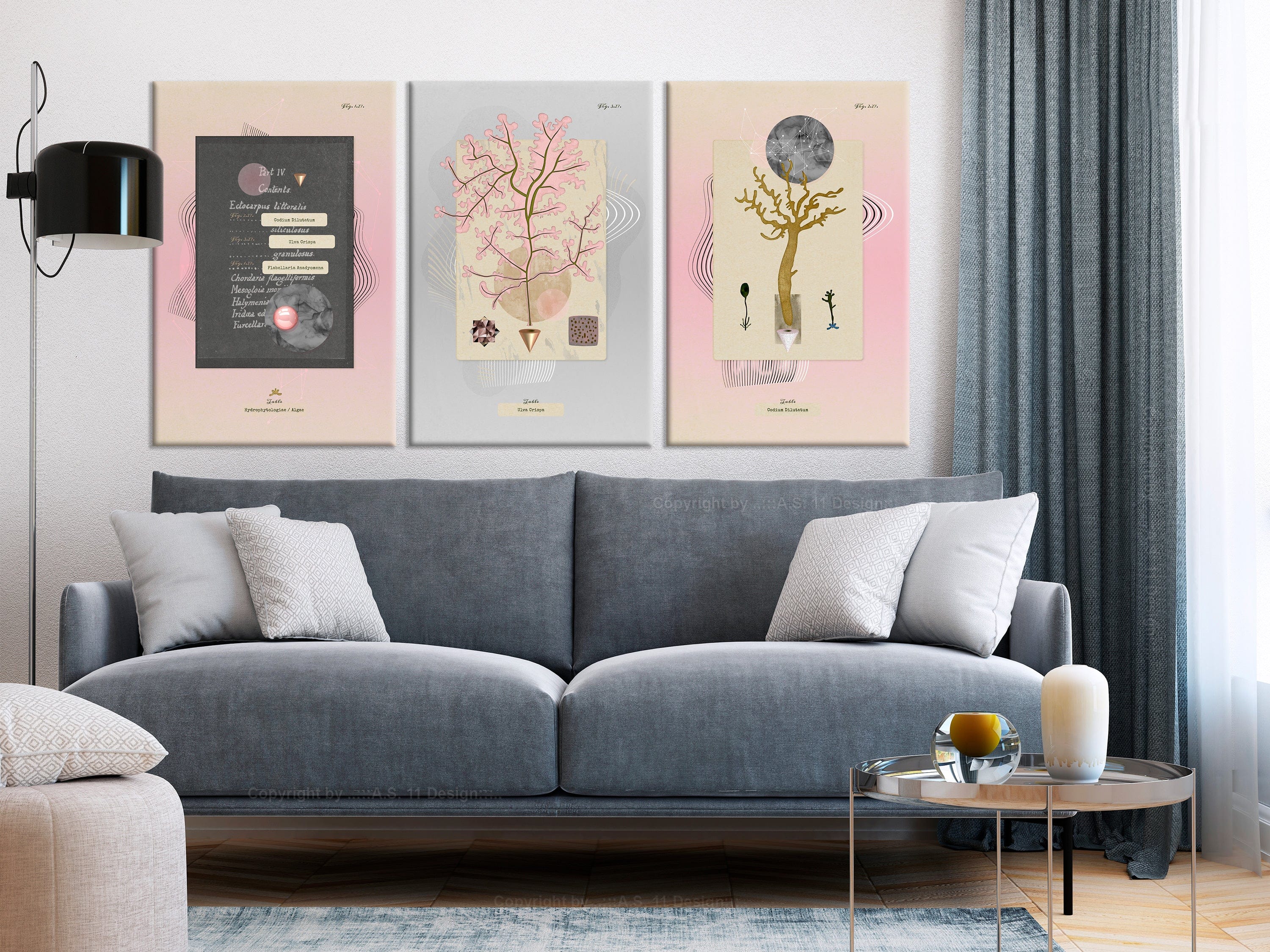 Glezna - Unusual Plants (3 Parts) 120x60 Home Trends