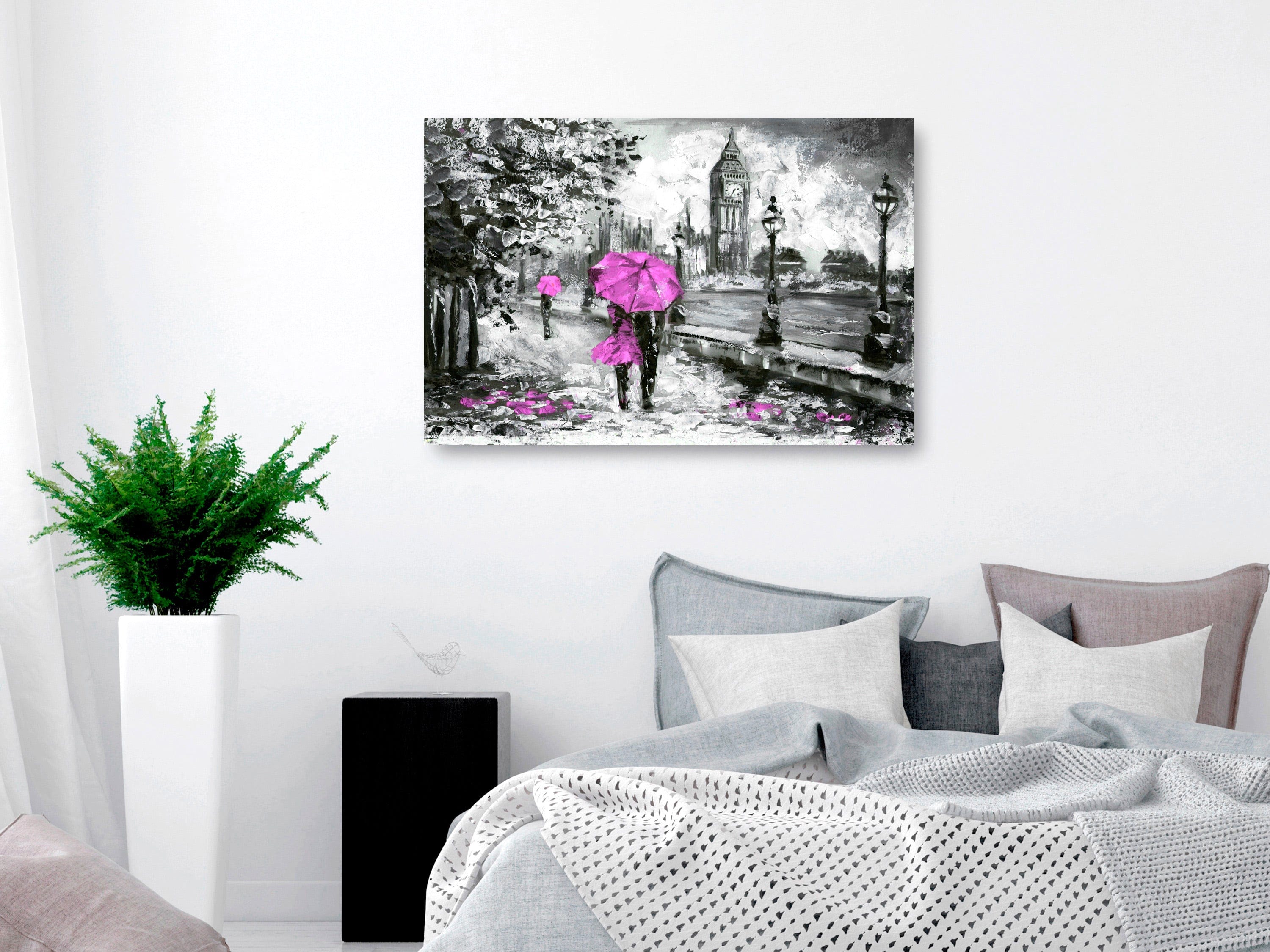 Glezna - Walk in London (1 Part) Wide Pink Home Trends