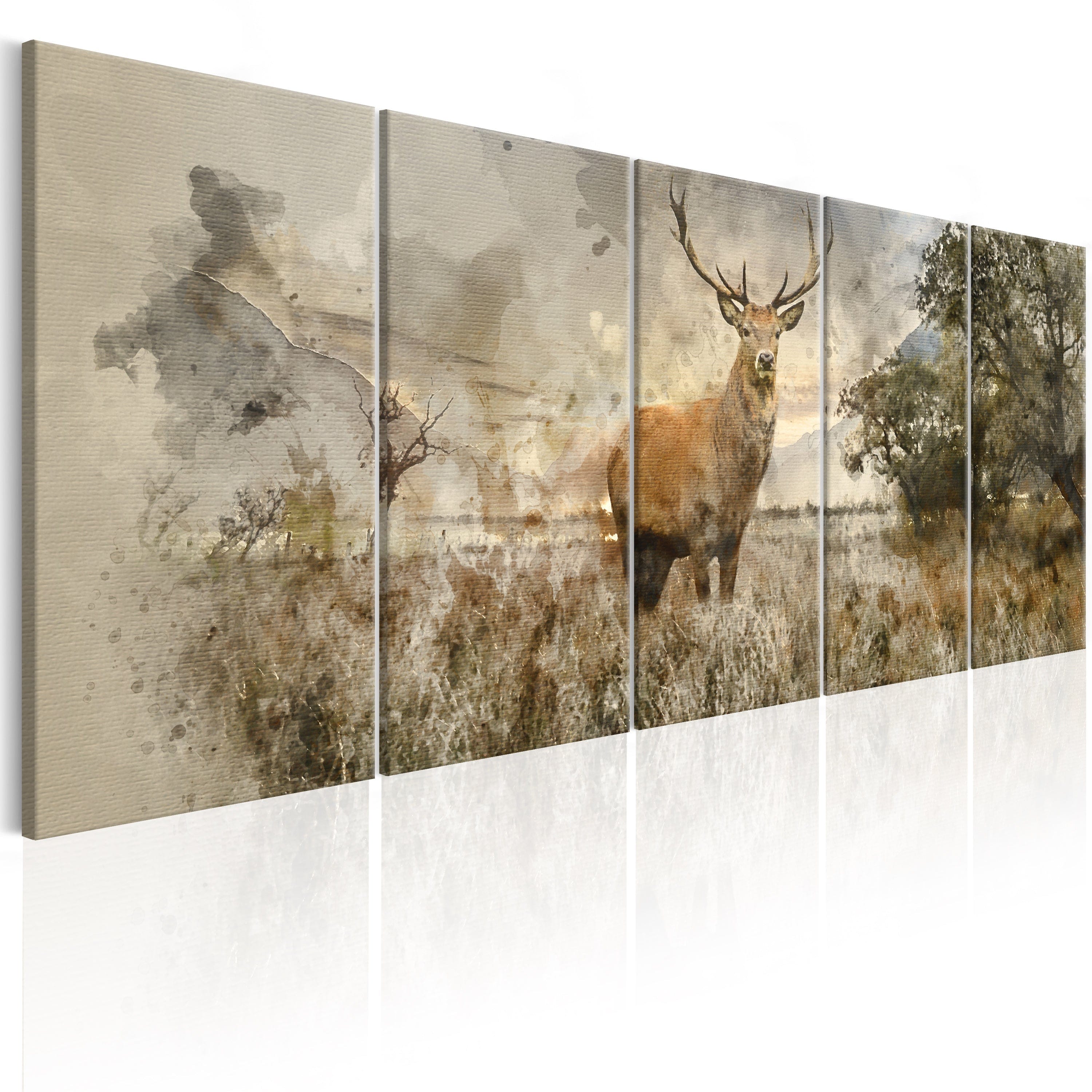 Glezna - Watercolour Deer I Home Trends