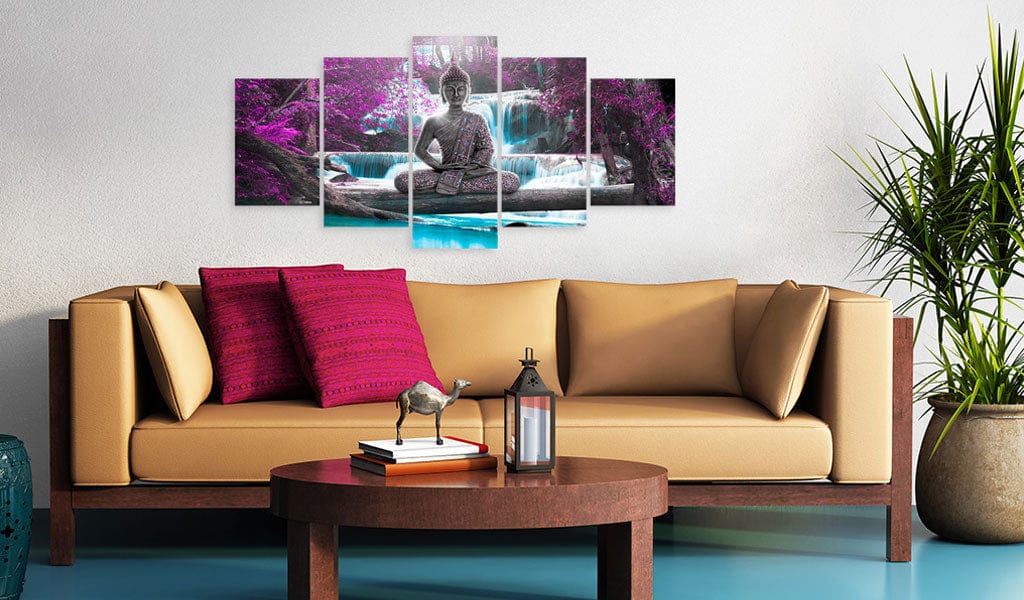 Glezna - Waterfall and Buddha Home Trends