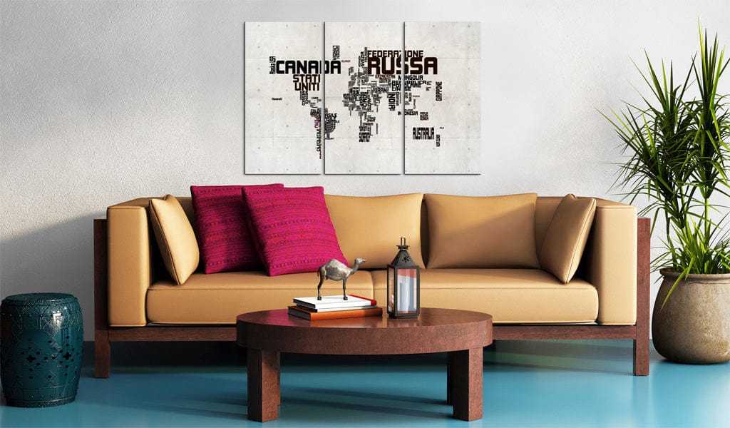 Glezna - What a wonderful World - Triptych Home Trends