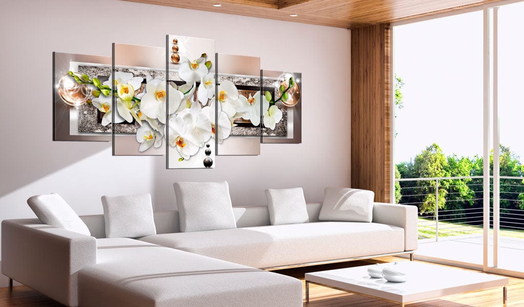 Glezna - White abstract orchid Home Trends