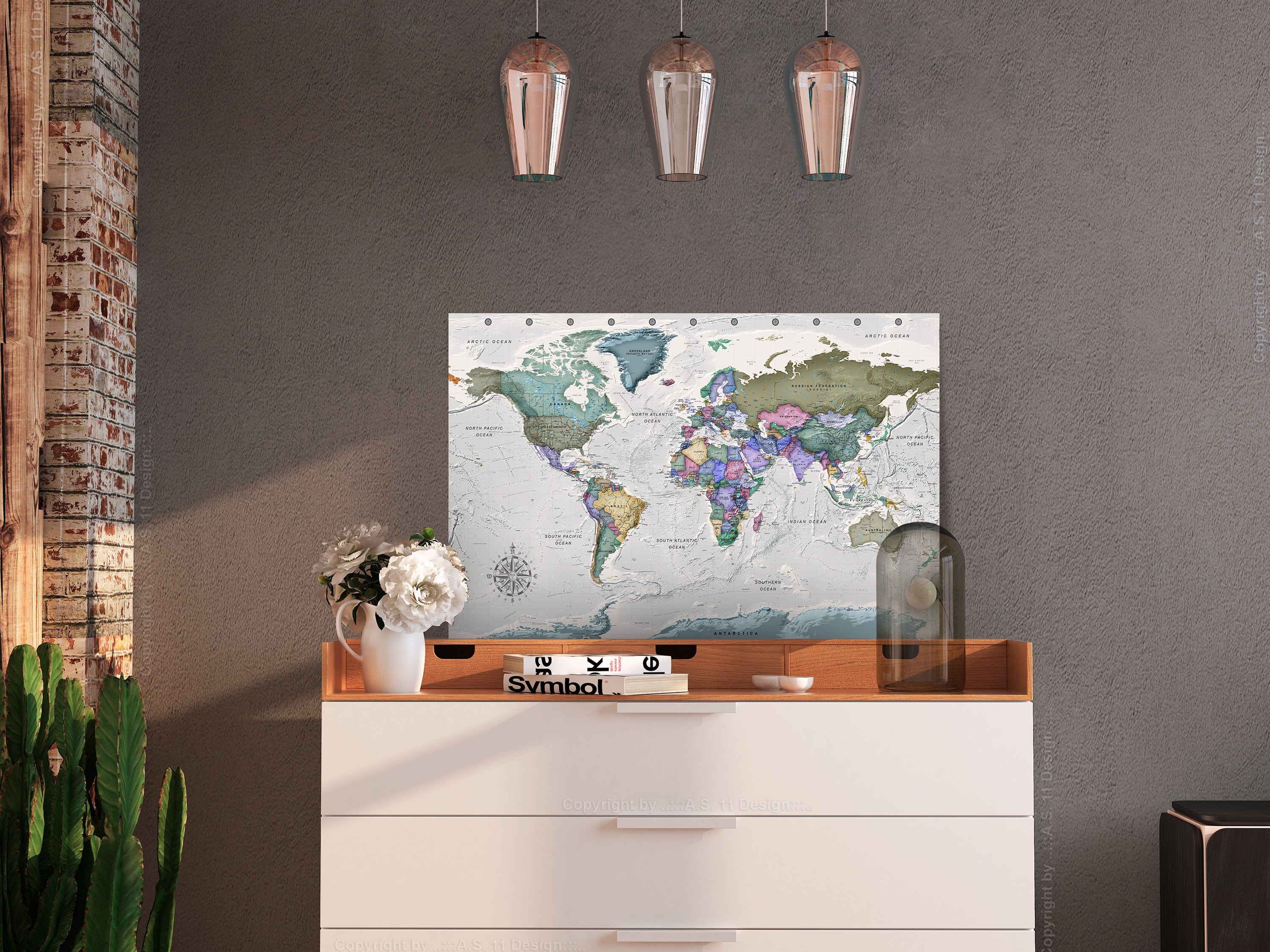 Glezna - World Destinations (1 Part) Wide Home Trends