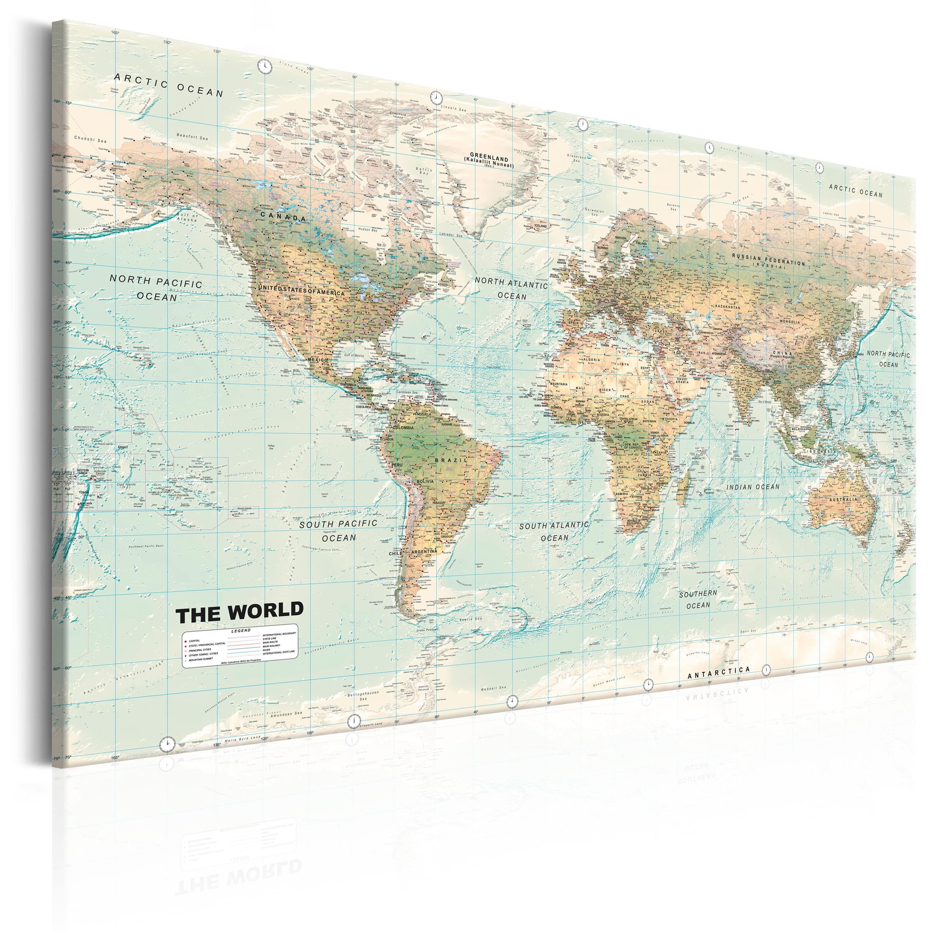 Glezna - World Map_ Beautiful World Home Trends