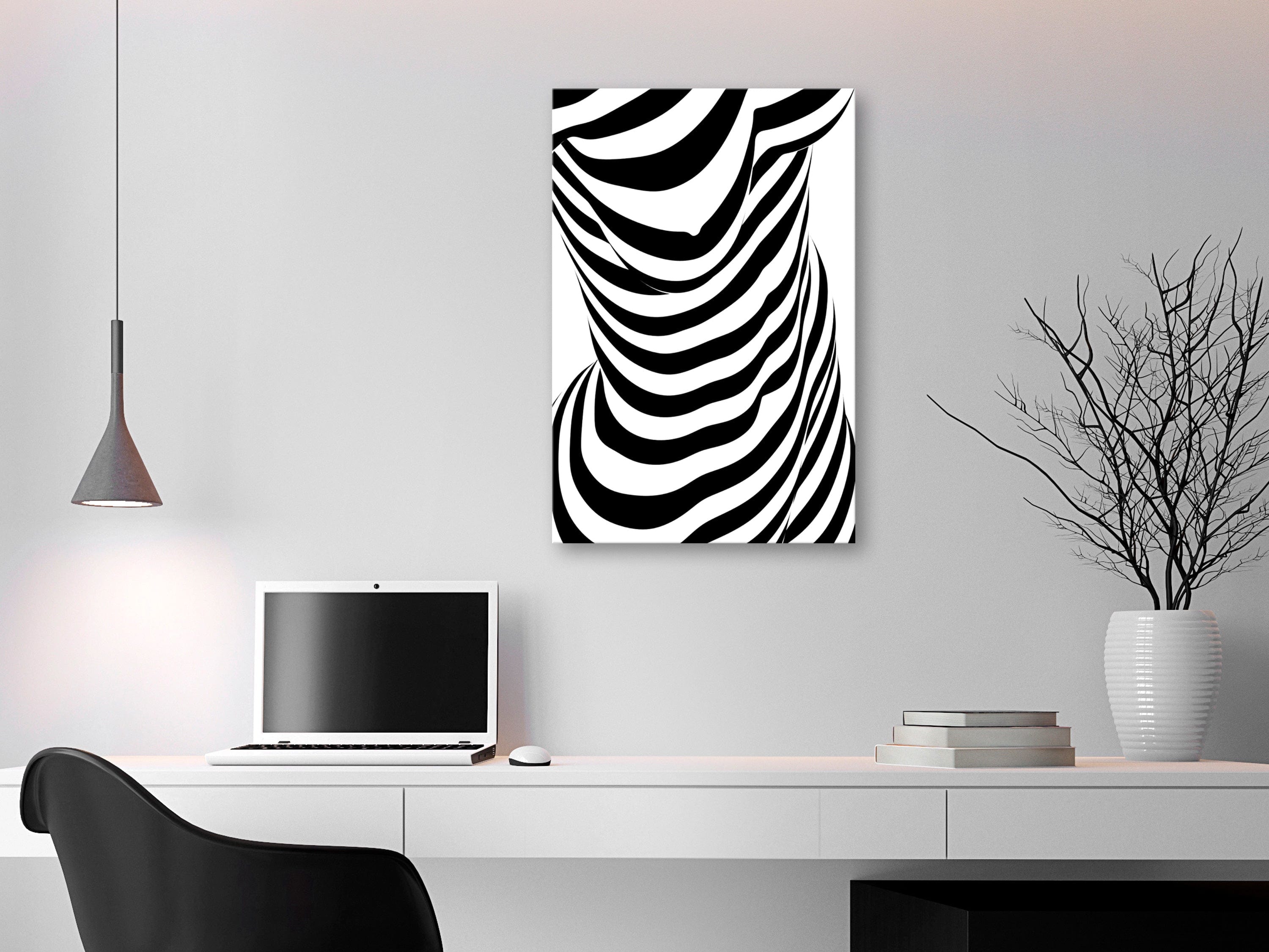 Glezna - Zebra Woman (1 Part) Vertical Home Trends