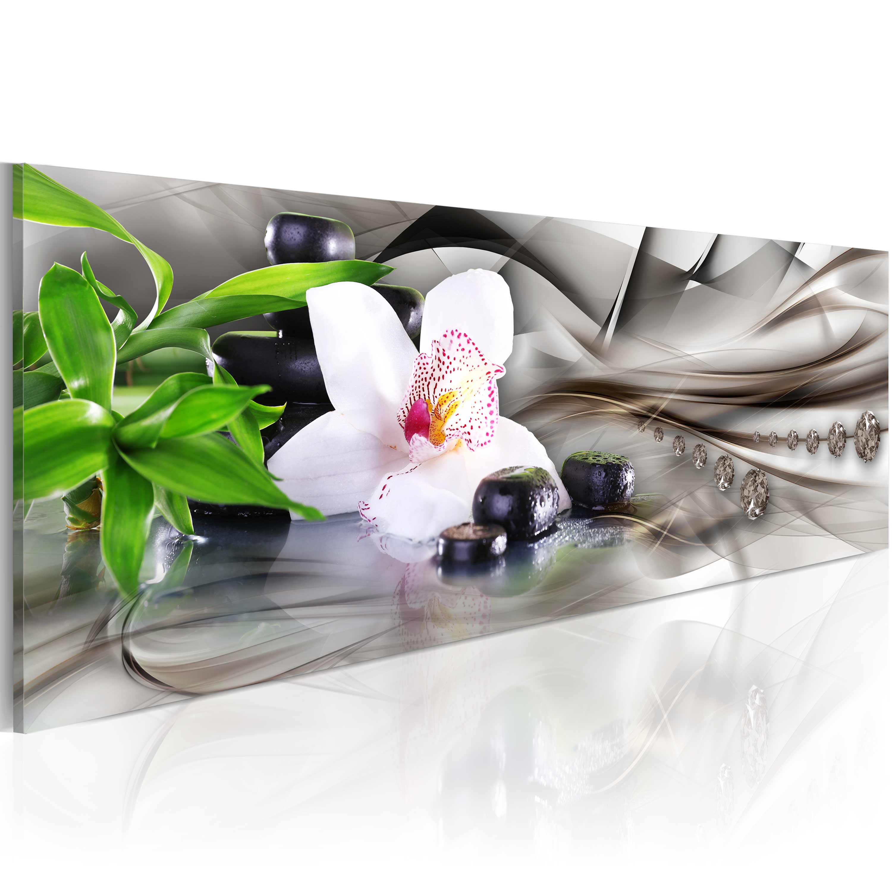 Glezna - Zen composition_ bamboo, orchid and stones Home Trends