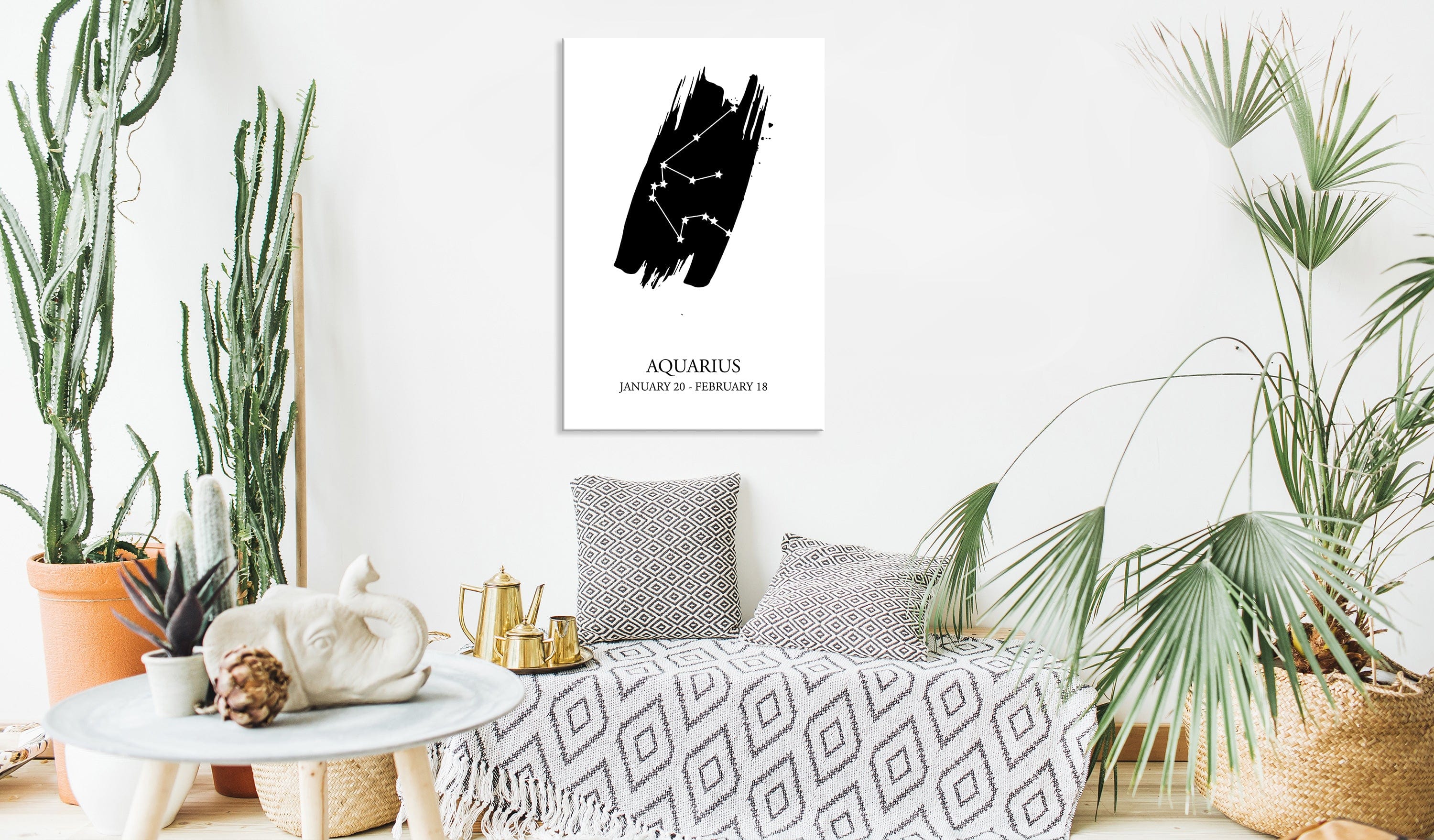 Glezna - Zodiac Signs_ Aquarius (1 Part) Vertical Home Trends