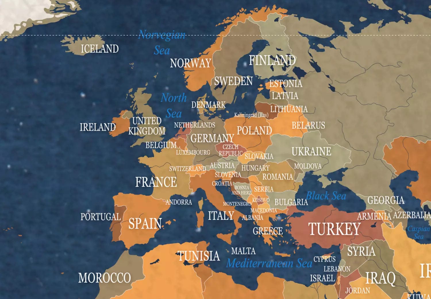 Korķa tāfele ar dekoru - Tintes okeāni, 92148 E-interjers.lv