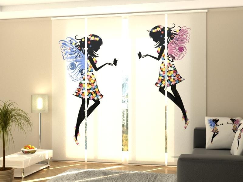 Paneļu aizkari (4 daļas) Beautiful Fairies Home Trends