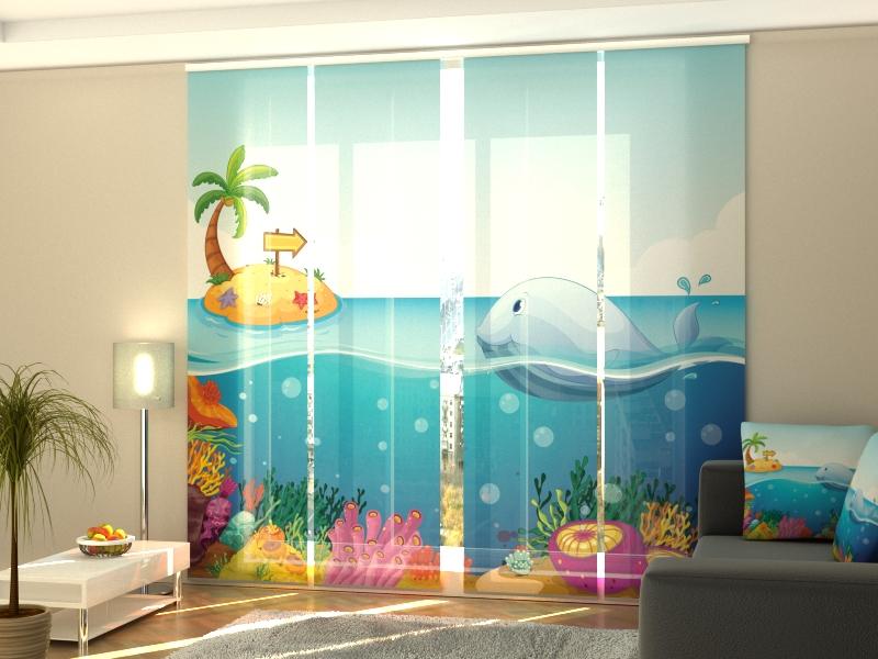 Paneļu aizkari (4 daļas) Big Whale Home Trends