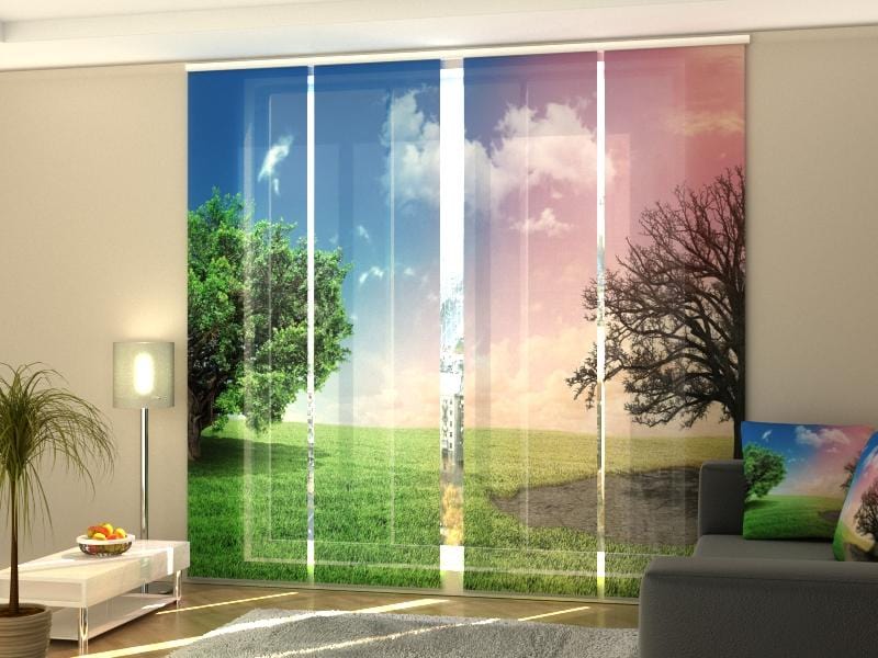 Paneļu aizkari (4 daļas) Changes Home Trends