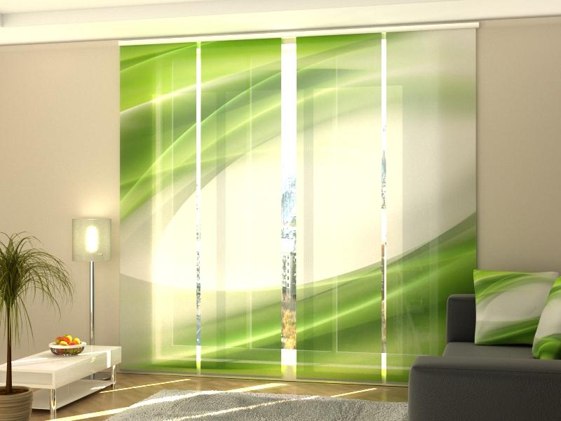 Paneļu aizkari (4 daļas) Curtains Abstraction of Lime Home Trends