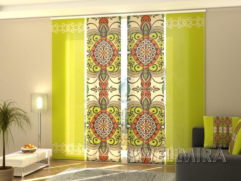 Paneļu aizkari (4 daļas) Curtains Aztecs Screen / 140 / 40 Home Trends