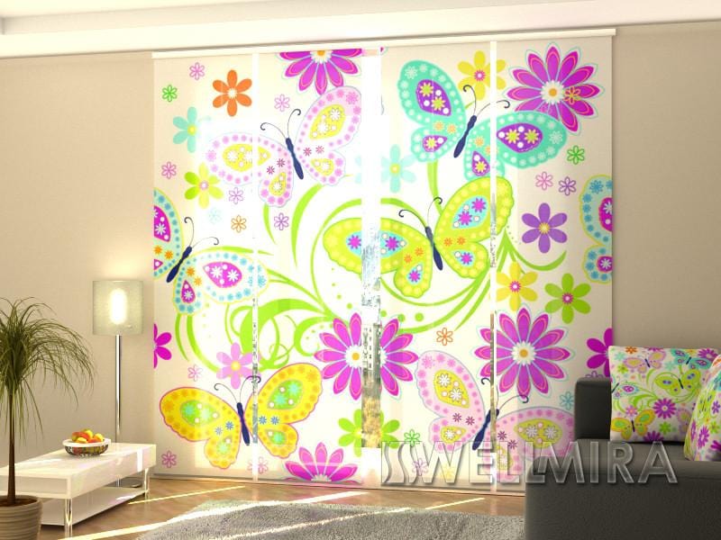 Paneļu aizkari (4 daļas) Curtains Butterfly Home Trends