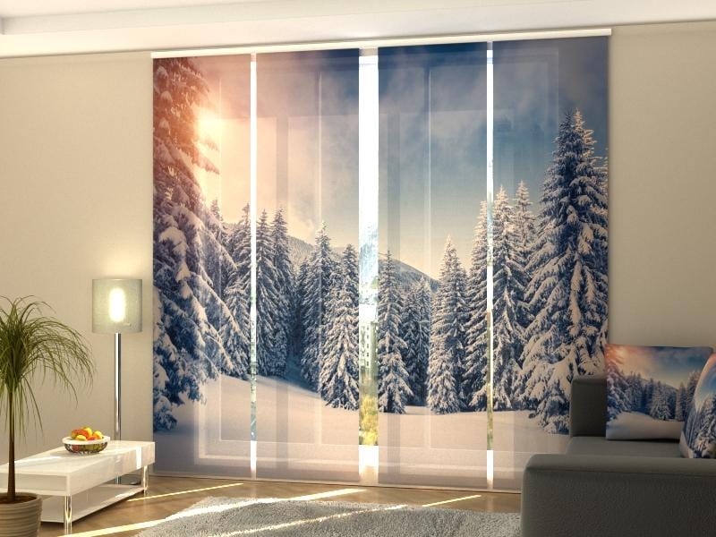 Paneļu aizkari (4 daļas) Curtains Christmas Sunset Home Trends