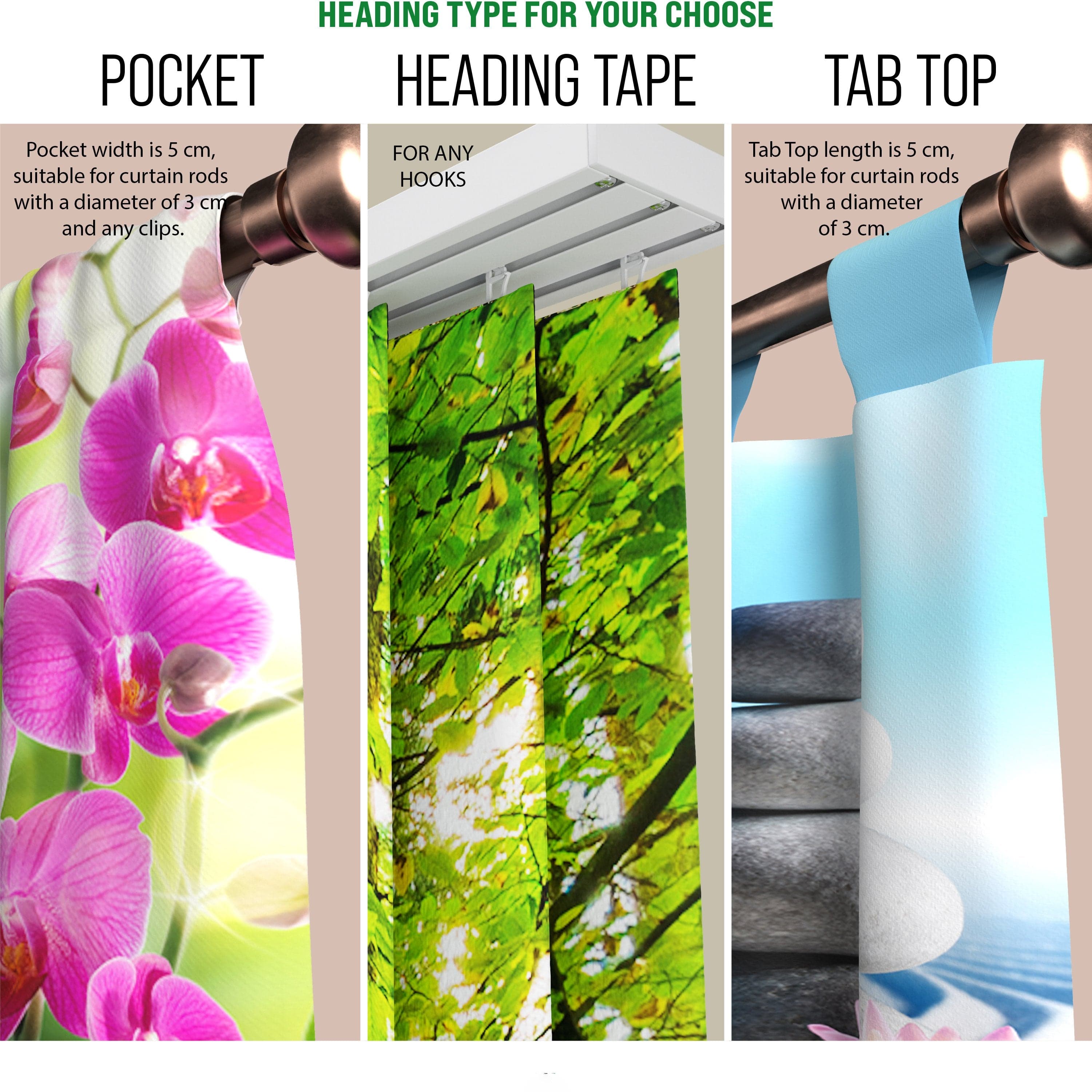Paneļu aizkari (4 daļas) Curtains Earth in Space Home Trends