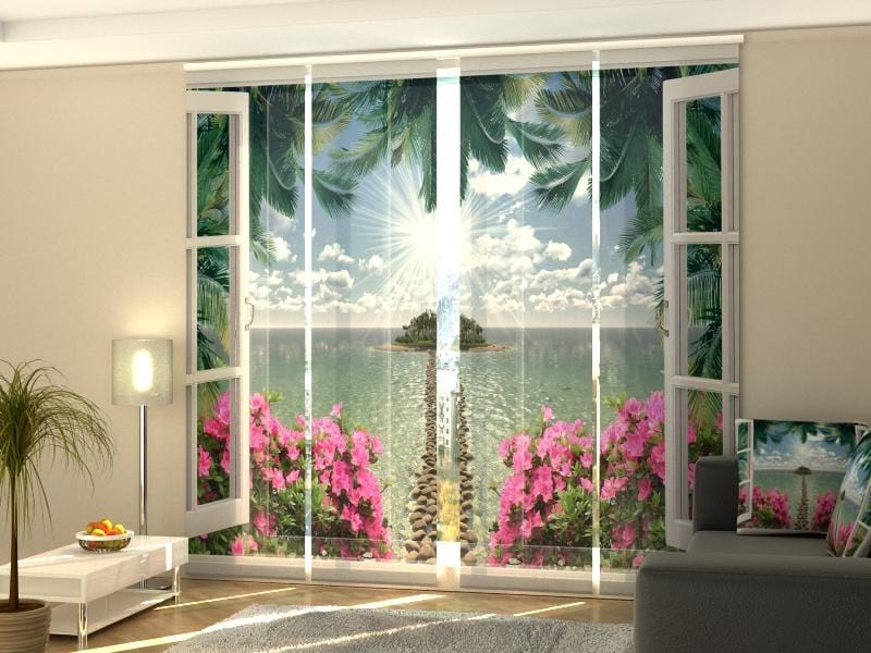 Paneļu aizkari (4 daļas) Curtains Open Window Home Trends
