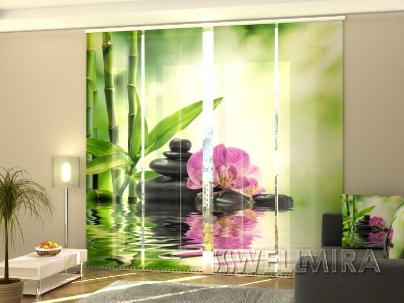 Paneļu aizkari (4 daļas) Curtains Orchids and Sun Home Trends