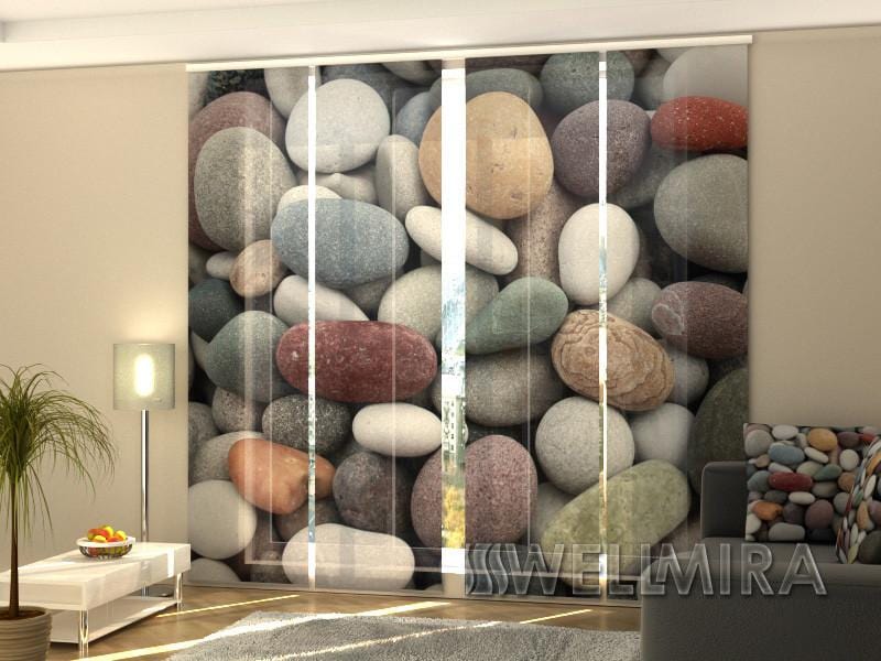 Paneļu aizkari (4 daļas) Curtains Stones Home Trends