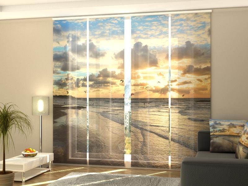 Paneļu aizkari (4 daļas) Faraway Ocean Home Trends