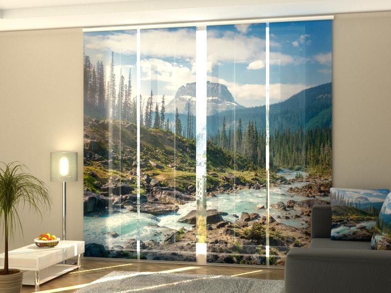 Paneļu aizkari (4 daļas) Mistaya River Home Trends