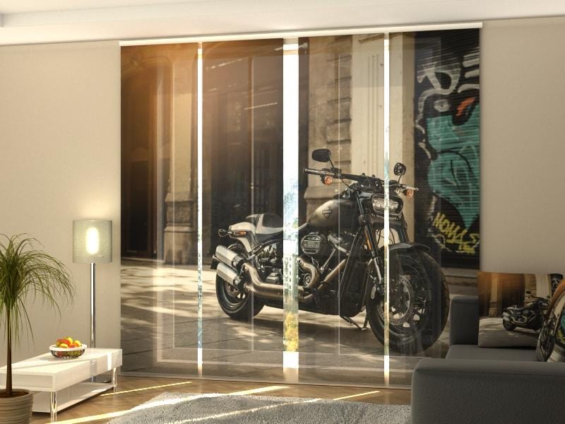 Paneļu aizkari (4 daļas) Superbike Harley-Davidson 114 Home Trends