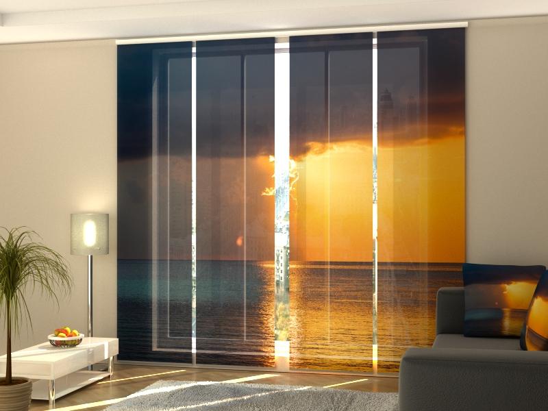 Paneļu aizkari (4 daļas) Thunderstorm in the Maldives Home Trends