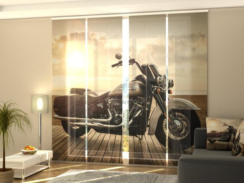 Paneļu aizkari (4 daļas) Your Bike Harley-Davidson Home Trends