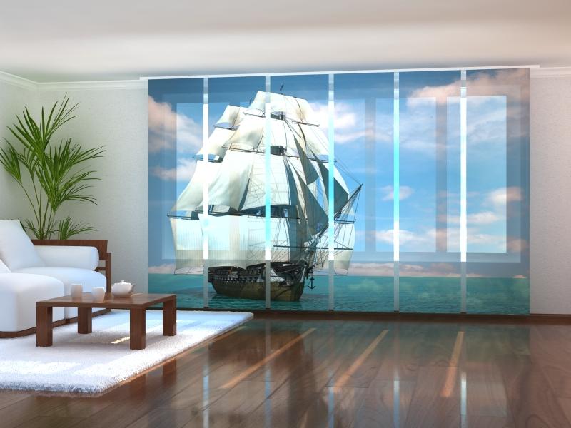 Paneļu aizkari (6 daļas) Beautiful Schooner Wellmira