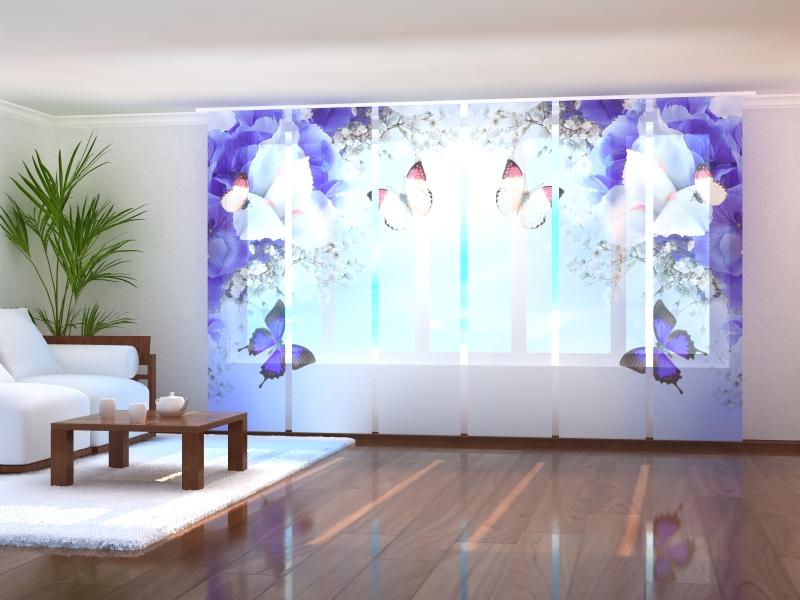 Paneļu aizkari (6 daļas) Blue Irises Home Trends