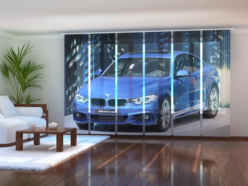 Paneļu aizkari (6 daļas) Blue Supercar Wellmira