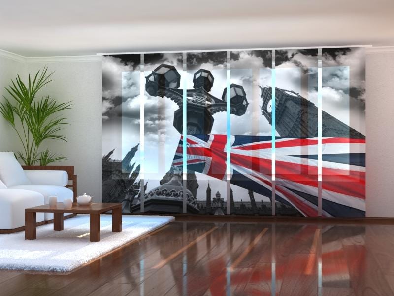 Paneļu aizkari (6 daļas) British Flag 2 Wellmira