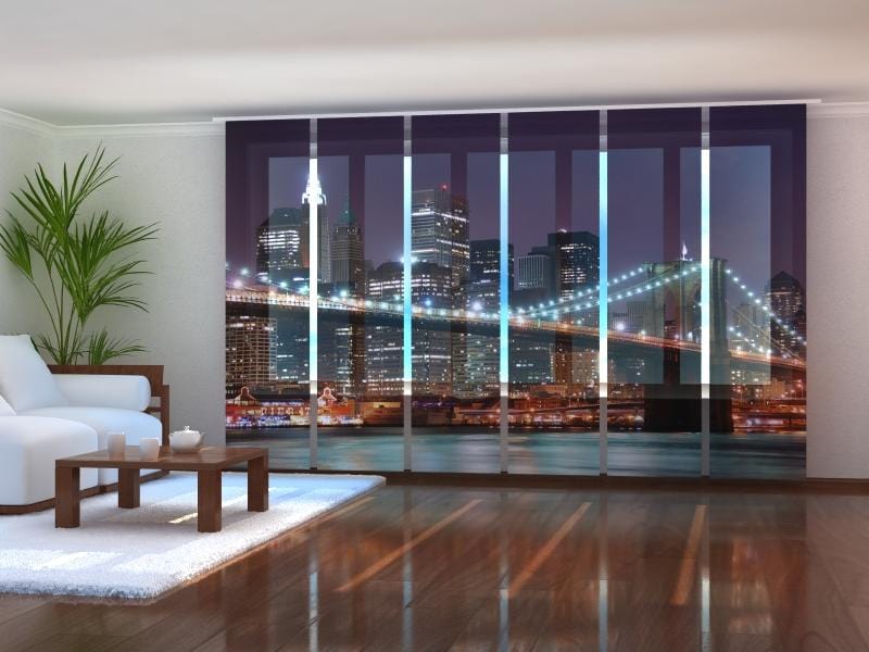 Paneļu aizkari (6 daļas) Brooklyn Bridge Wellmira