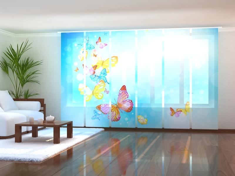 Paneļu aizkari (6 daļas) Butterfly in the Sky Home Trends