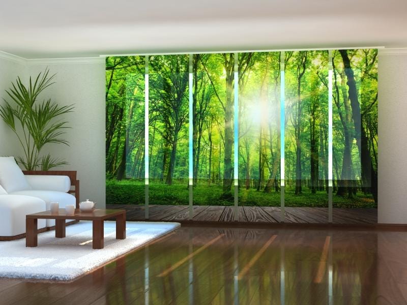 Paneļu aizkari (6 daļas) Forest at the Doorstep Home Trends