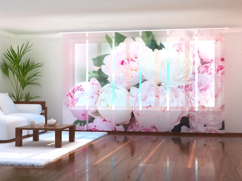 Paneļu aizkari (6 daļas) Fresh Pink Peonies Wellmira