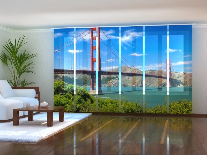 Paneļu aizkari (6 daļas) Golden Gate Bridge Wellmira