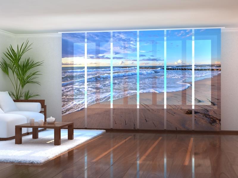 Paneļu aizkari (6 daļas) Morning on the Beach Screen / 140 / 40 Wellmira
