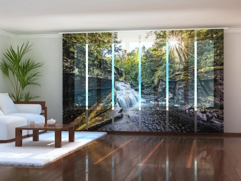 Paneļu aizkari (6 daļas) Mountain Spring Water Home Trends