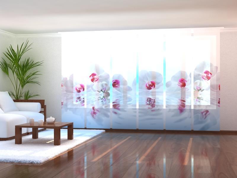 Paneļu aizkari (6 daļas) Music Orchids Screen / 140 / 40 Wellmira