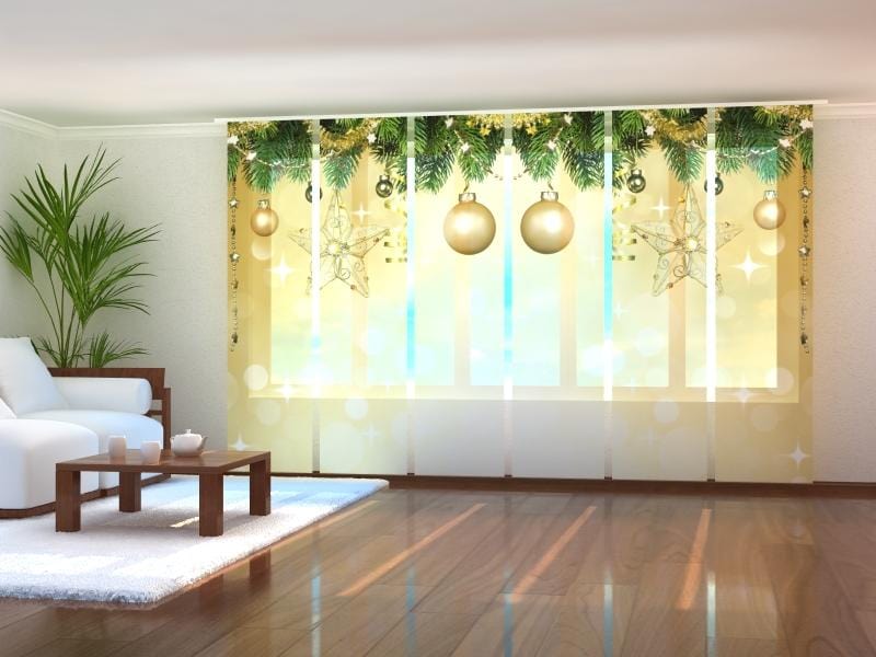 Paneļu aizkari (6 daļas) New Year's Shine Wellmira
