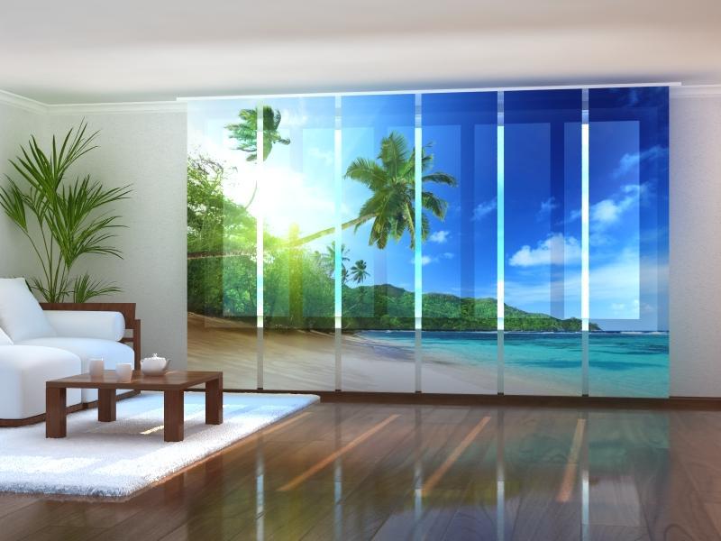Paneļu aizkari (6 daļas) Ocean Screen / 140 / 40 Wellmira