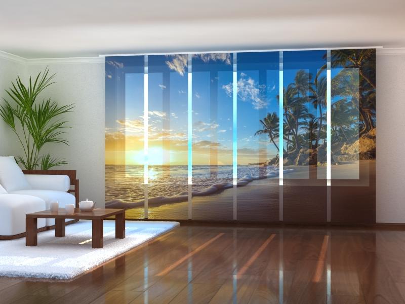 Paneļu aizkari (6 daļas) Paradise Sunrise Wellmira
