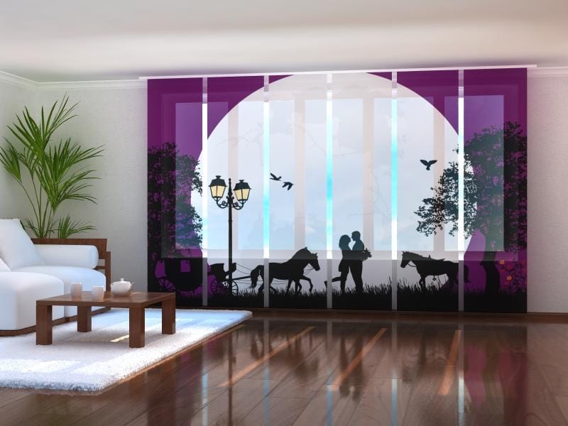 Paneļu aizkari (6 daļas) Romantic Evening Home Trends