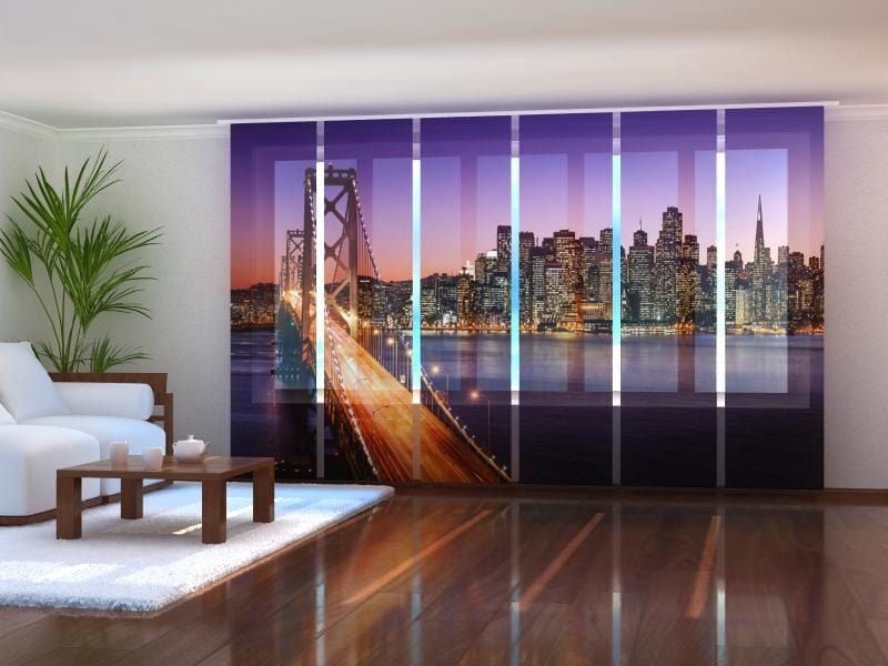 Paneļu aizkari (6 daļas) San Francisco Wellmira