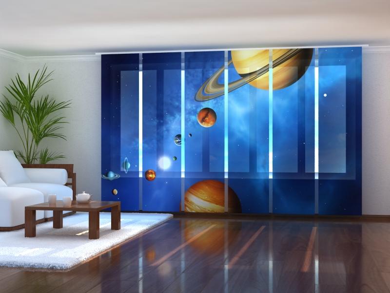 Paneļu aizkari (6 daļas) Solar System Wellmira