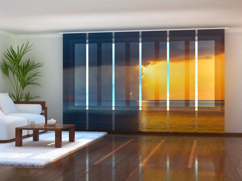 Paneļu aizkari (6 daļas) Thunderstorm in the Maldives Home Trends