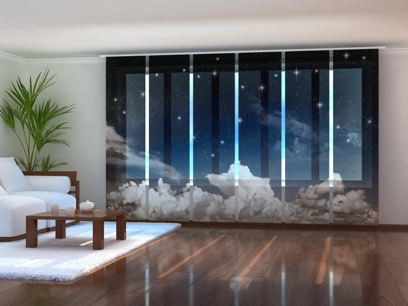 Paneļu aizkari (6 daļas) Watercolour Fantasy Night Sky Home Trends