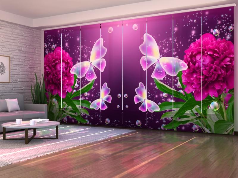 Paneļu aizkari (8 daļas) Air Butterflies Home Trends